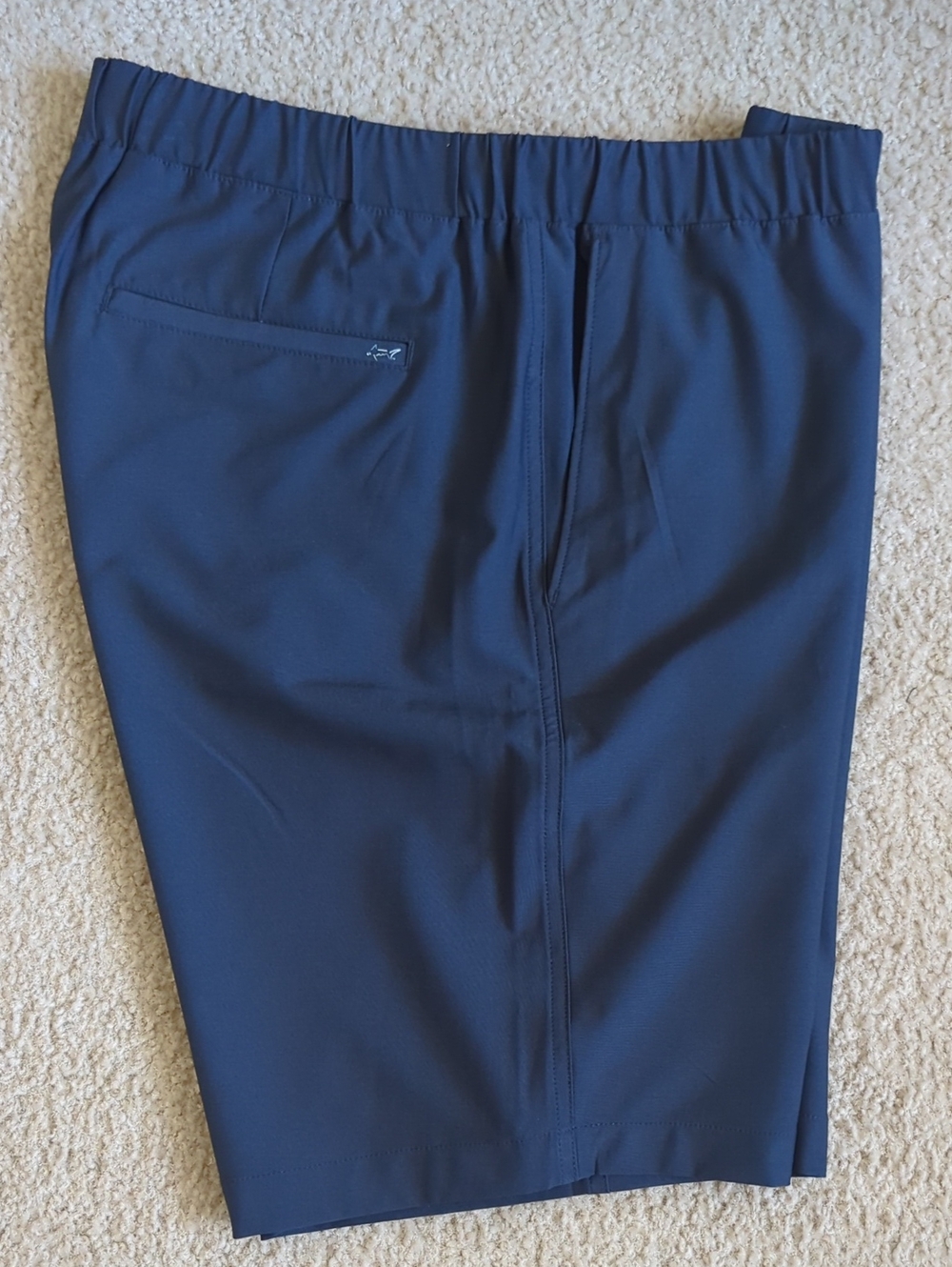 Greg Norman Collection Navy Athletic Shorts with Logo